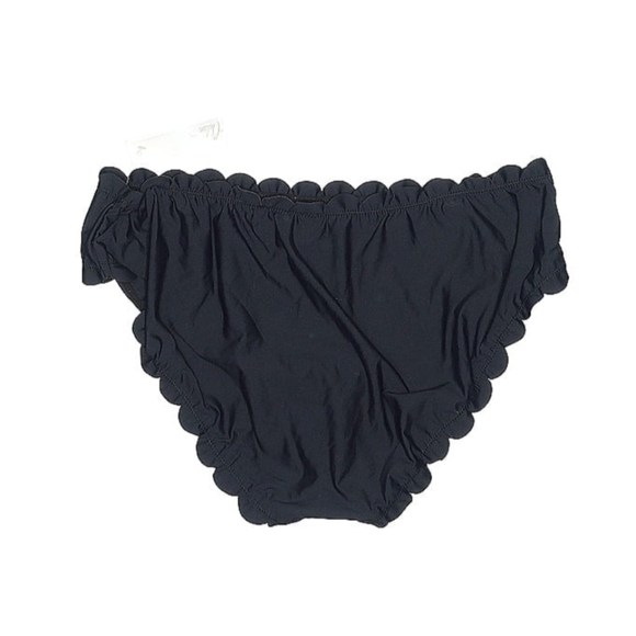 NWT Chelsea28 Black Scalloped Ruffle Cut Bikini Bottom (XXL) - Picture 2 of 7